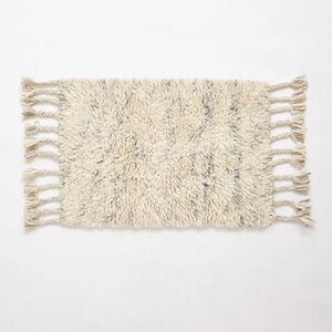 Anthropologie Fringed Flokati Rug